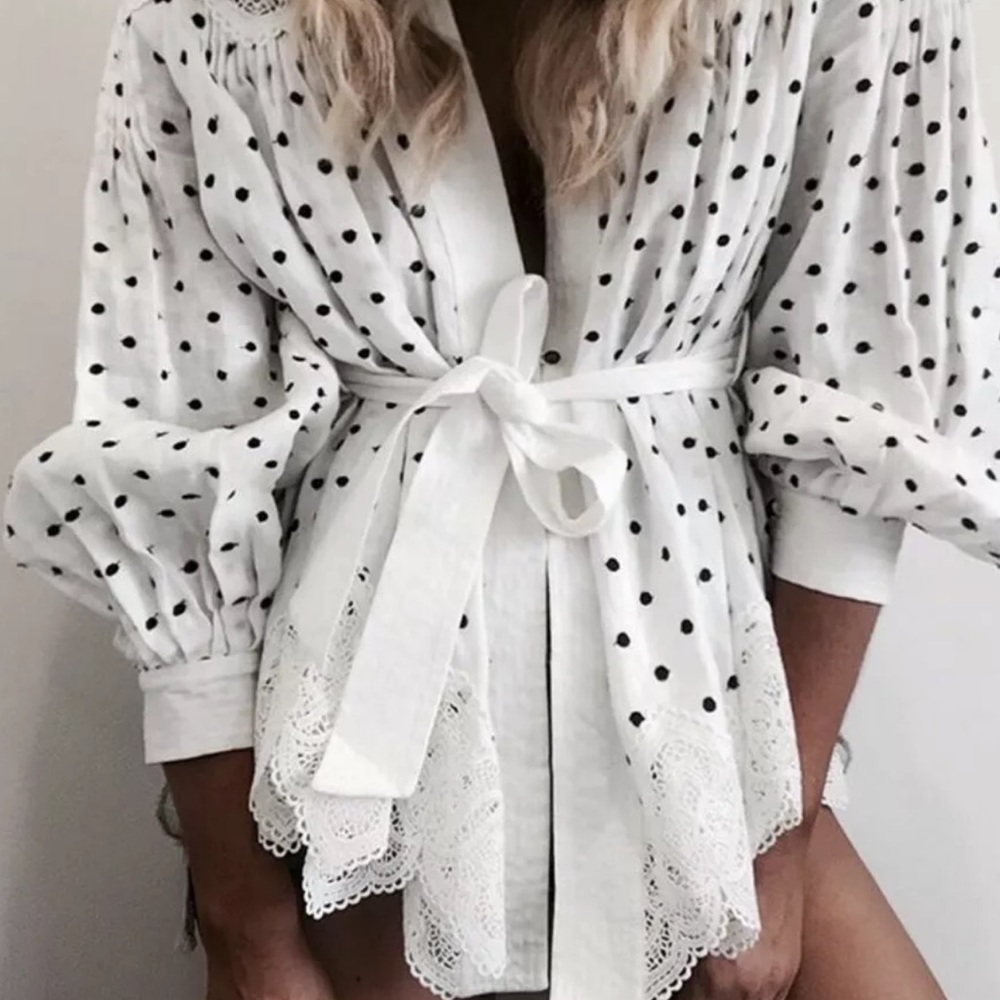 Zimmermann Empire Dot Blouse